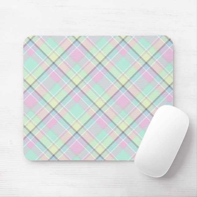 Checkered pattern of caramel colors. mouse pad (With Mouse)