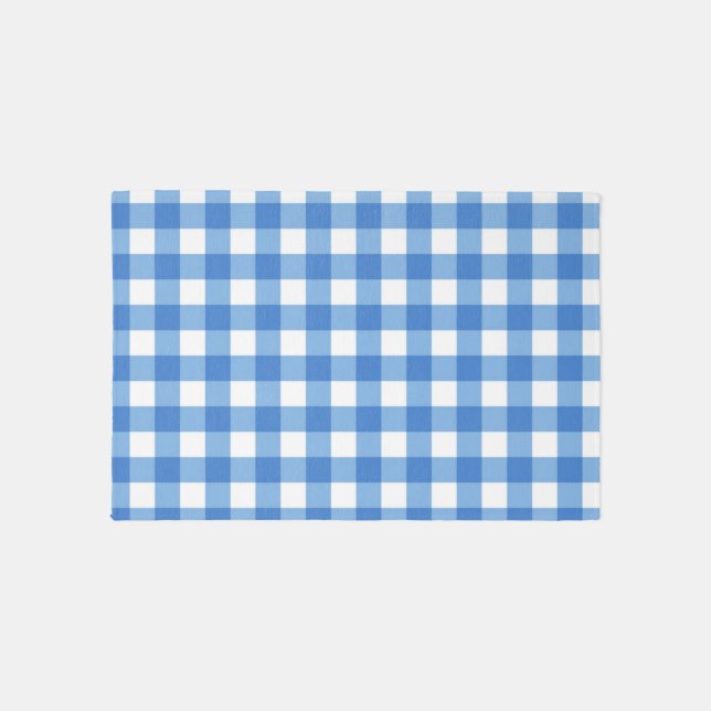 Checkered pattern outdoor rug (Front)
