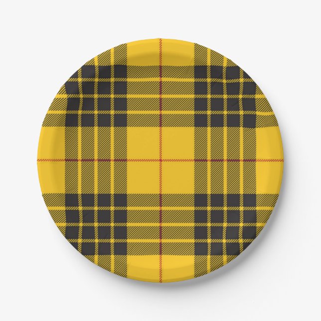 Checkered pattern paper plates (Front)