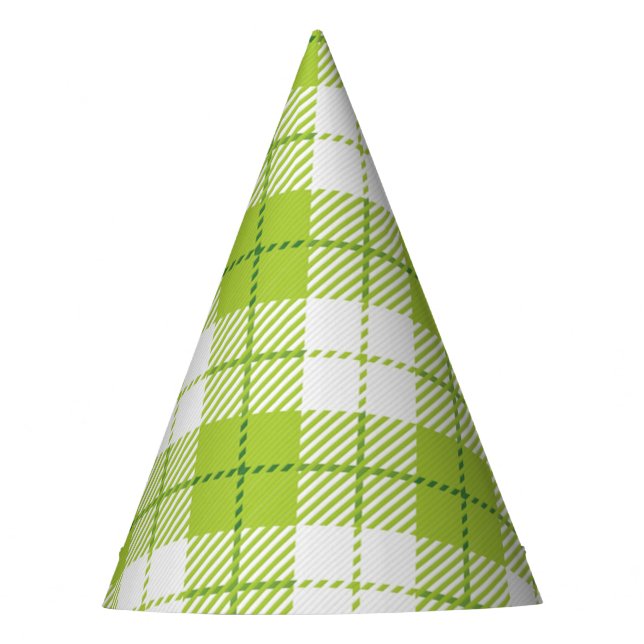 Checkered pattern party hat (Front)