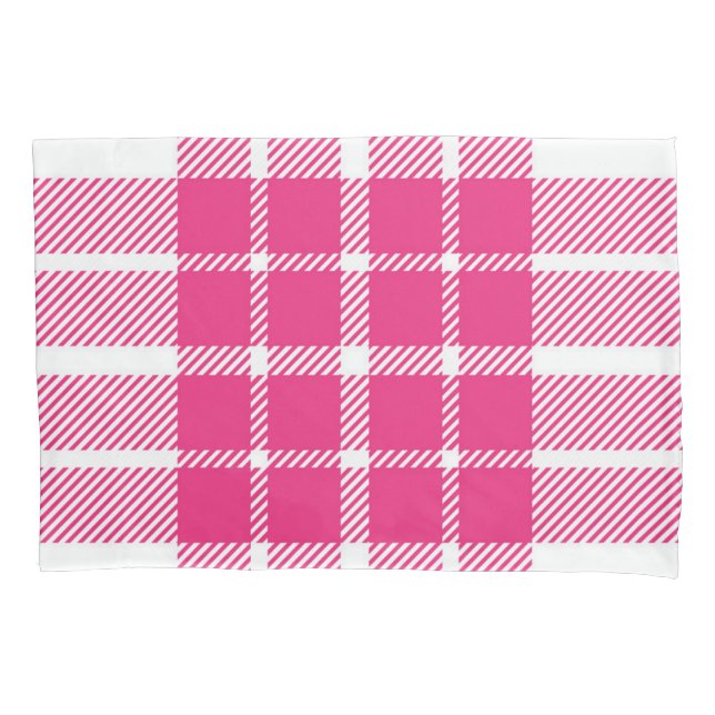 Checkered pattern pillow case (Front)
