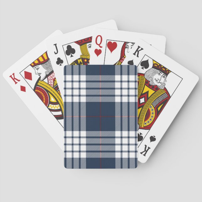 Checkered pattern poker cards (Back)