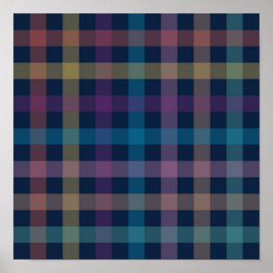 Checkered pattern poster