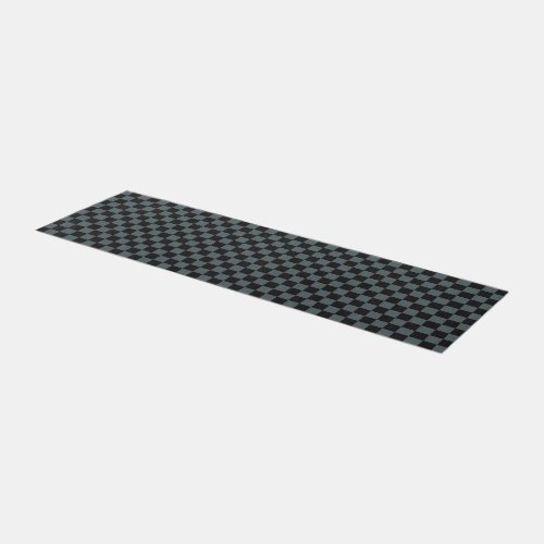 Checkered Pattern Rug Runner