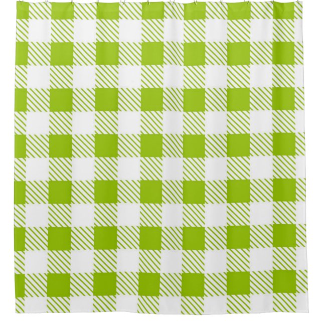 Checkered pattern shower curtain (Front)