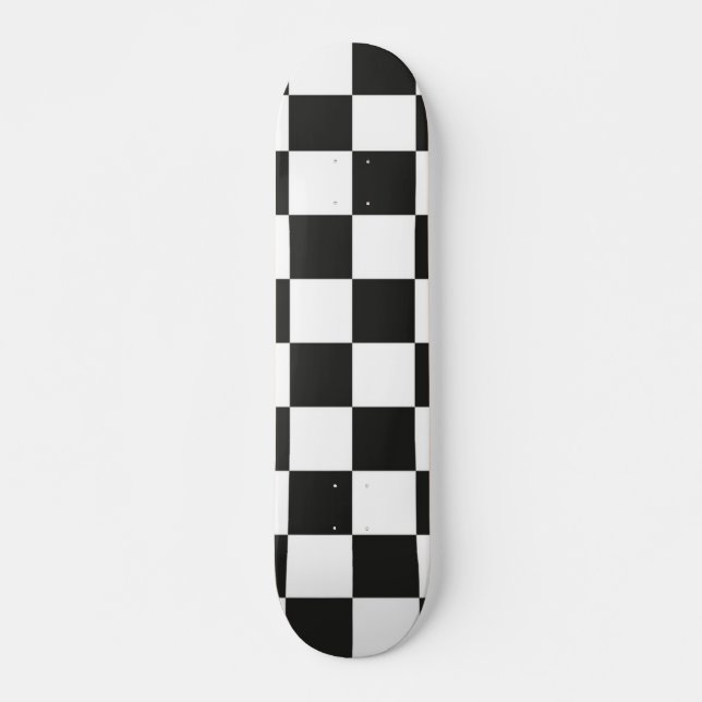 Checkered pattern skateboard (Front)
