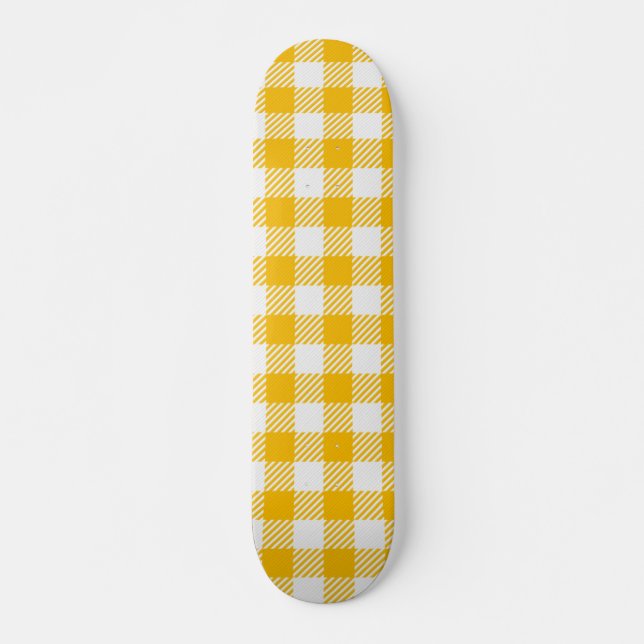 Checkered pattern skateboard (Front)