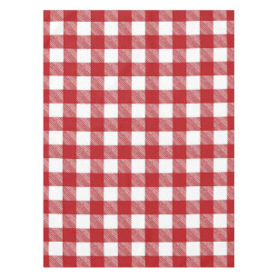 Checkered pattern tablecloth