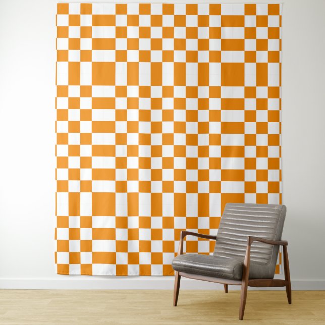 Checkered Pattern Tapestry (In Situ)