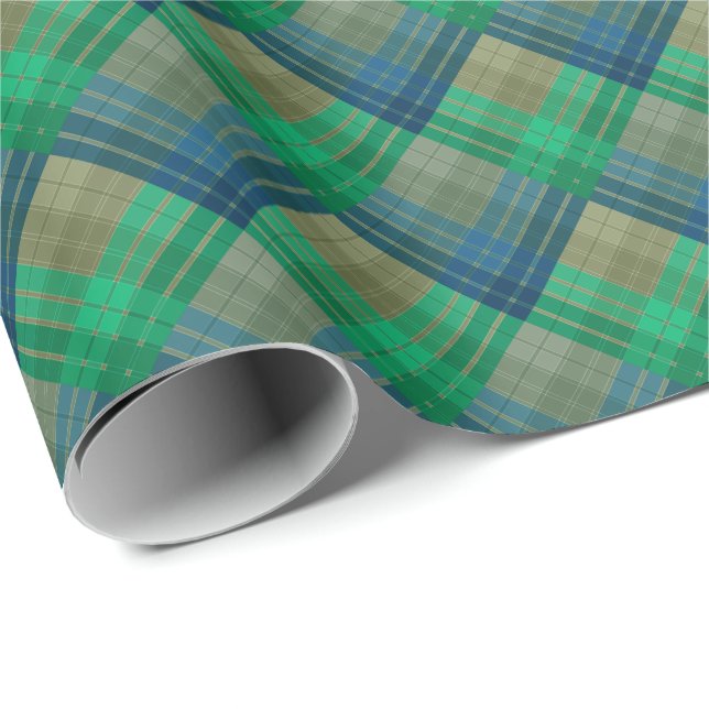 Checkered pattern with zig zag coloring wrapping paper (Roll Corner)