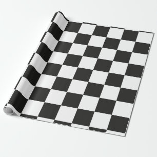 Checkered pattern wrapping paper