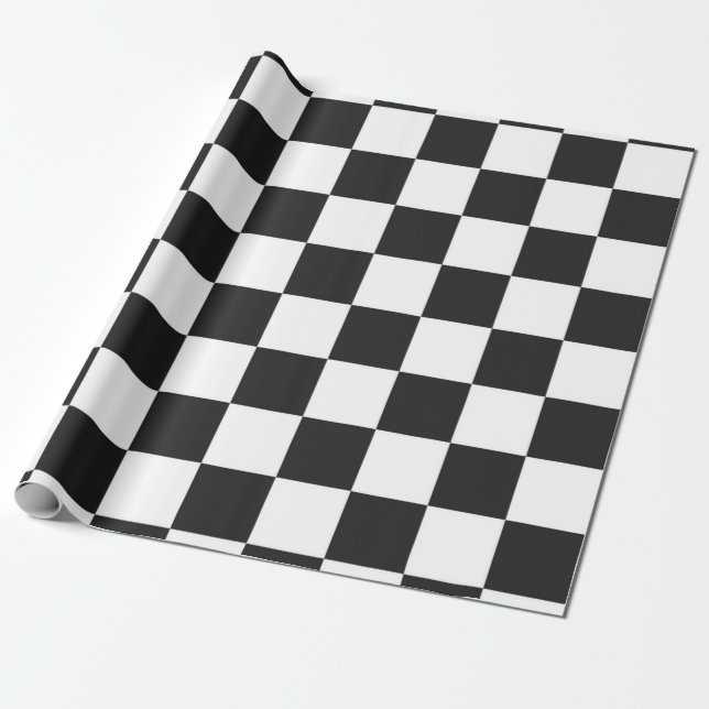 Checkered pattern wrapping paper (Unrolled)
