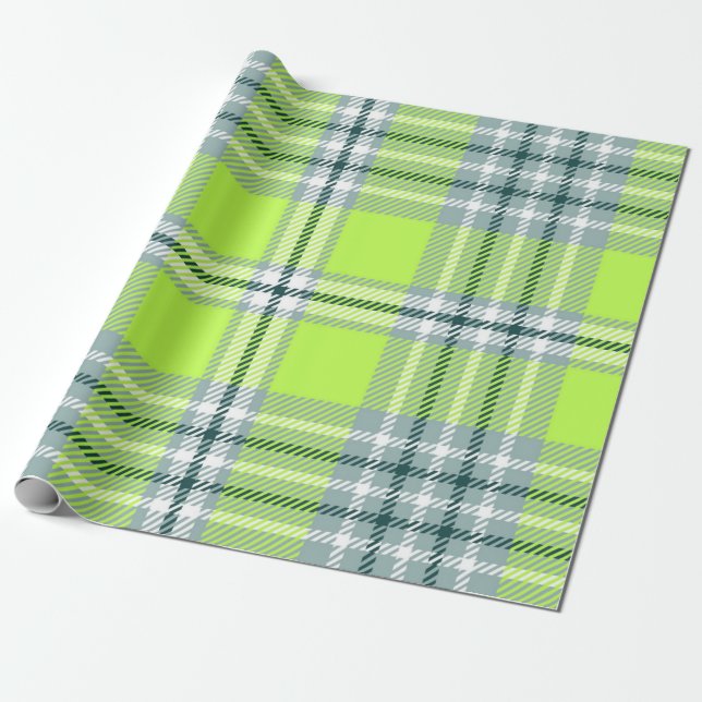 Checkered pattern wrapping paper (Unrolled)