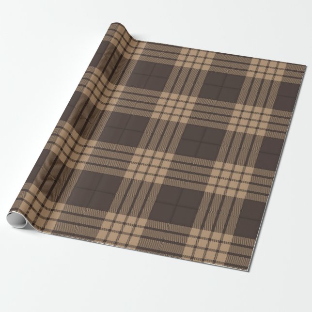 Checkered pattern wrapping paper (Unrolled)
