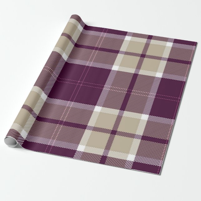 Checkered pattern wrapping paper (Unrolled)