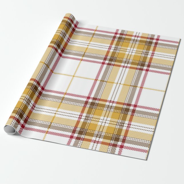 Checkered pattern wrapping paper (Unrolled)