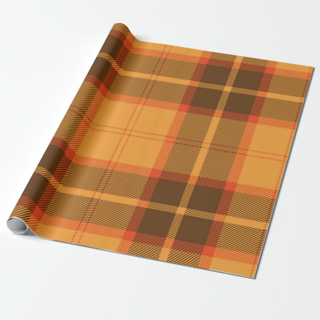 Checkered pattern wrapping paper (Unrolled)