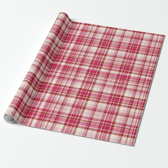 Checkered pattern wrapping paper (Unrolled)