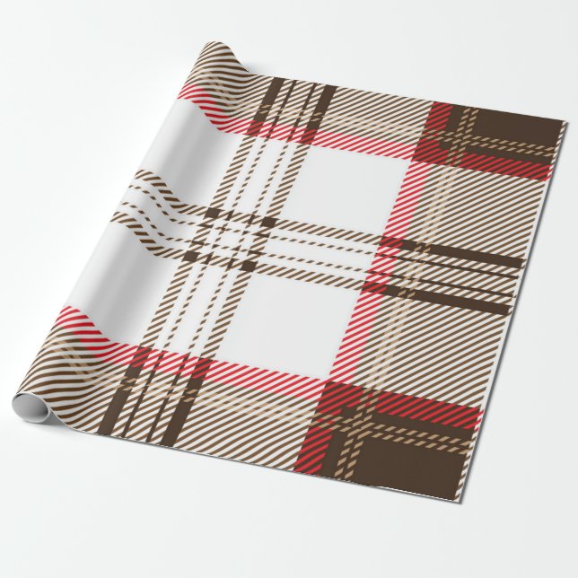 Checkered pattern wrapping paper (Unrolled)