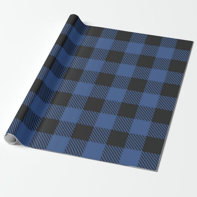 Checkered pattern wrapping paper (Unrolled)