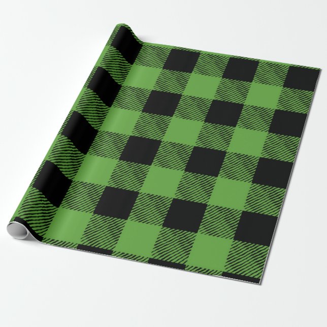 Checkered pattern wrapping paper (Unrolled)