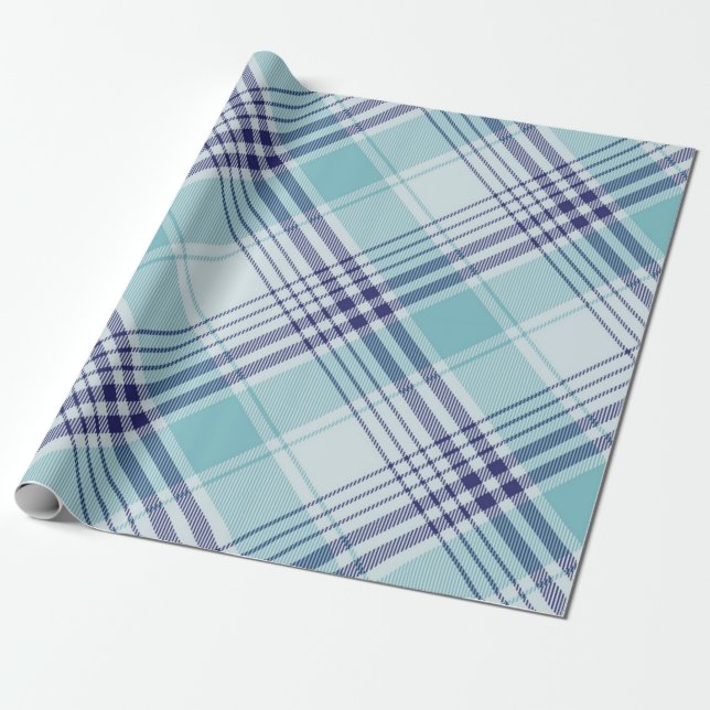 Checkered pattern wrapping paper (Unrolled)