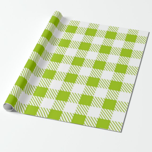 Checkered pattern wrapping paper (Unrolled)