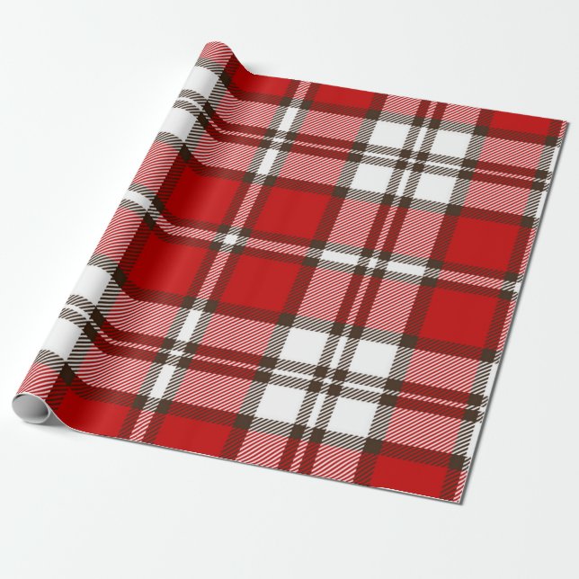 Checkered pattern wrapping paper (Unrolled)