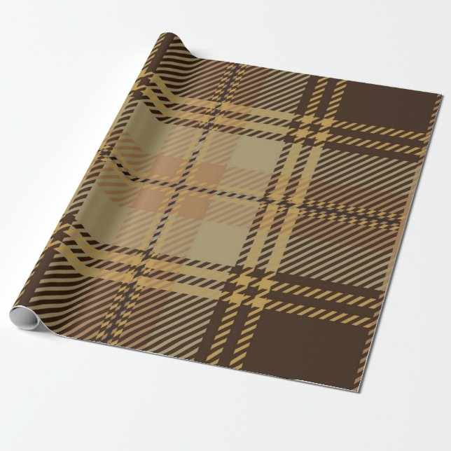 Checkered pattern wrapping paper (Unrolled)