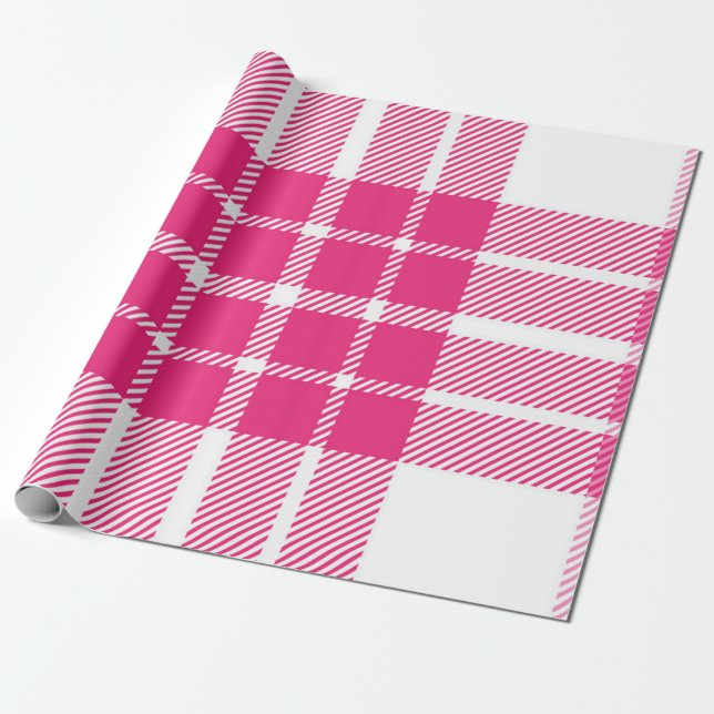 Checkered pattern wrapping paper (Unrolled)