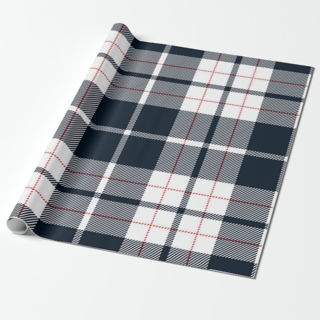 Checkered pattern wrapping paper (Unrolled)