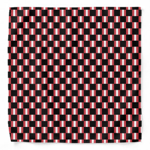 Checkered Peru Flag Pattern  Bandana