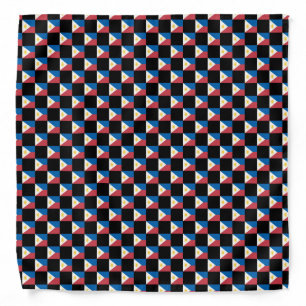 Checkered Philippines Flag Pattern  Bandana