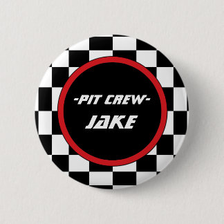 Checkered Pinback Button