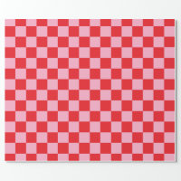 DIY Color XL Preppy Stripe Red Hot Pink Wrapping Paper | Zazzle