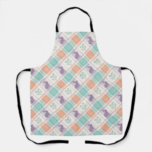 Checkered Plaid Easter   Apron