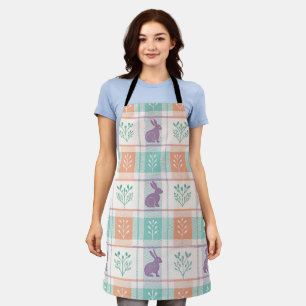 Checkered Plaid Easter Apron