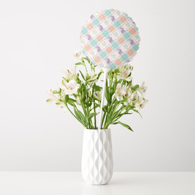 Checkered Plaid Easter   Balloon (Vase)