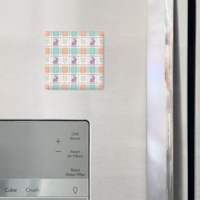 Checkered Plaid Easter   Magnet (In Situ (Fridge))