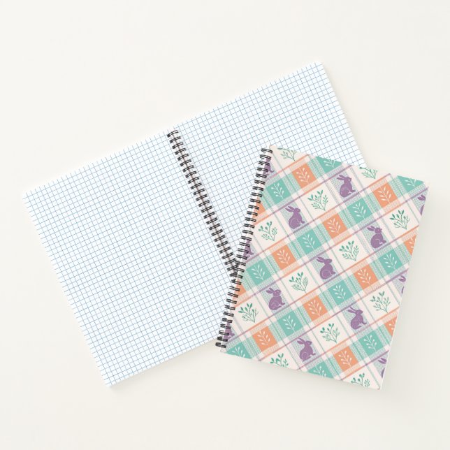 Checkered Plaid Easter   Notebook (Inside)
