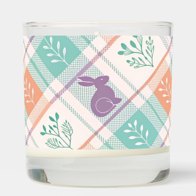 Checkered Plaid Easter   Scented Candle (Right)