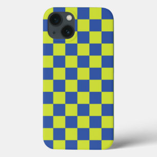 checkered police pattern iPhone 13 case