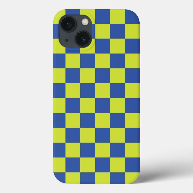 checkered police pattern Case-Mate iPhone case (Back)
