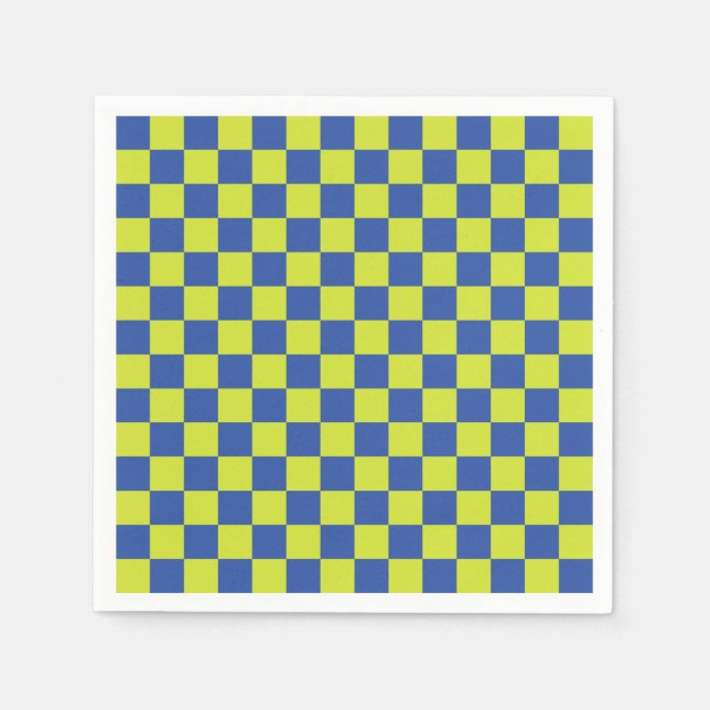 checkered police pattern napkins (Front)