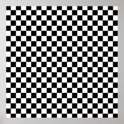 Checkered Poster | Zazzle