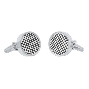 Checkered Print Cufflinks