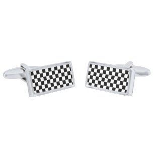 Checkered Print Cufflinks