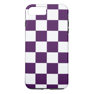 Checkered Purple and White iPhone 8/7 Plus Case