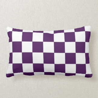 Checkered Purple and White
