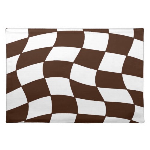 checkered racing fan flag cloth placemat